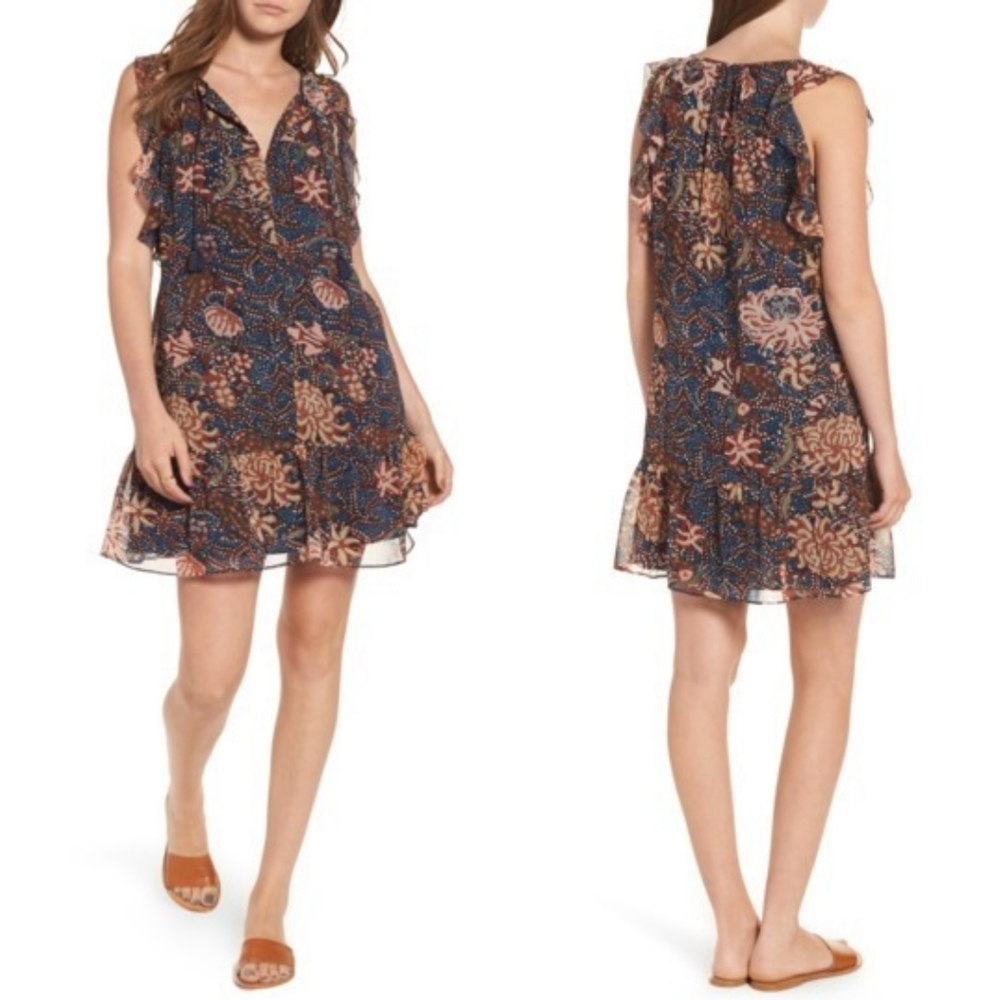 Madewell Floral Ruffle dress
